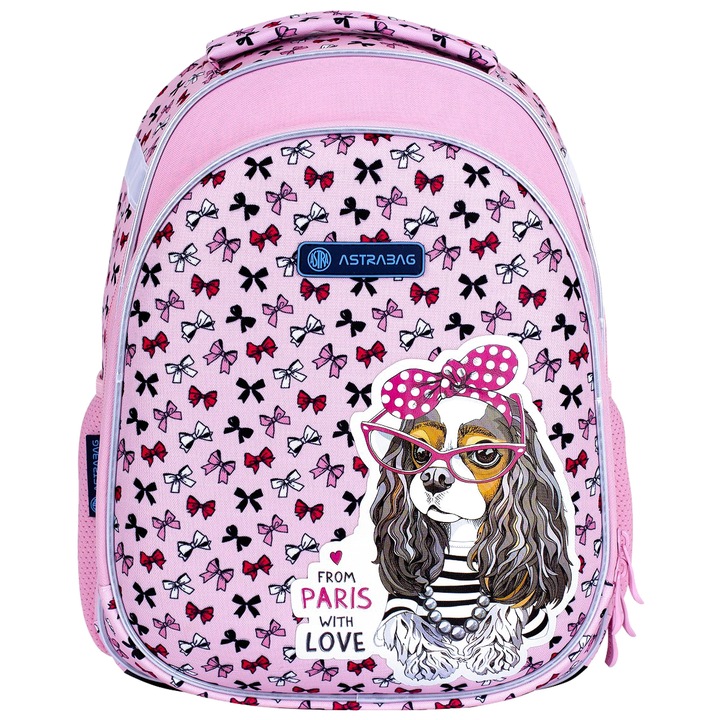 TORNISTER PLECAK SZKOLNY ERGO Z REGULACJĄ WZROSTU Z PIESKIEM DLA DZIEWCZYN