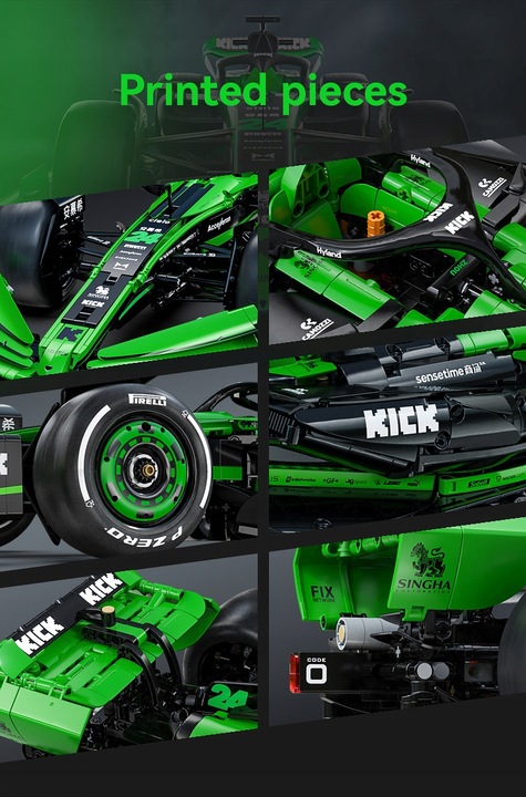 KLOCKI CADA F1 KICK SAUBER TEAM FORMUŁA 1 AUTO WYŚCIGOWE 2553 EL. SKALA 1:8