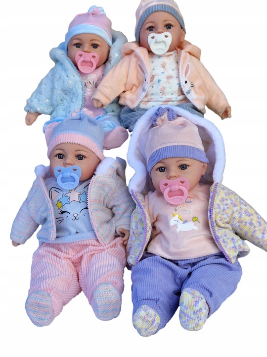 LALKA BOBAS w ubranku 45CM MÓWI I ŚPIEWA PO POLSKU + SMOCZEK+ butelka