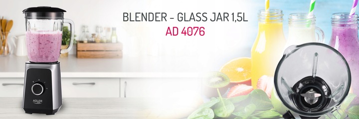 BLENDER KIELICHOWY ROBOT MIKSER 1000W ADLER AD4076
