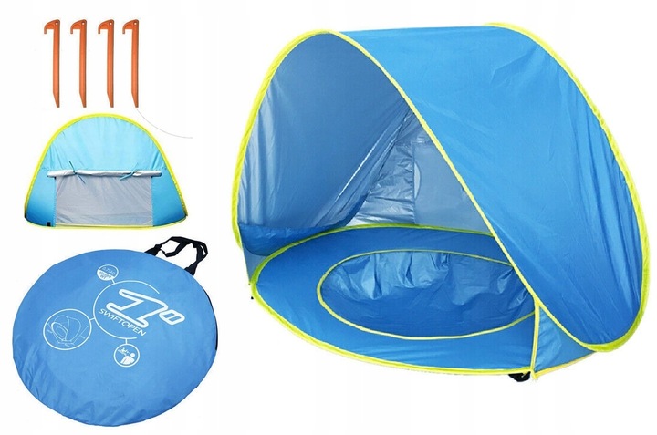 Namiot Plażowy Basen Parawan z Brodzikiem 120cm - Idealny dla dzieci