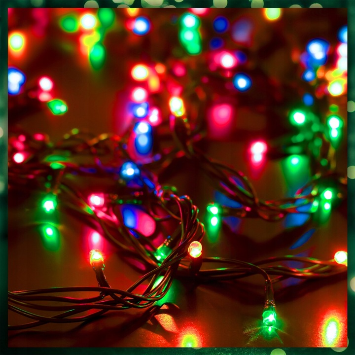 LAMPKI CHOINKOWE MULTIKOLOR 1000LED 8 TRYB ZEW/WEW 63 METRY NA CHOINKĘ