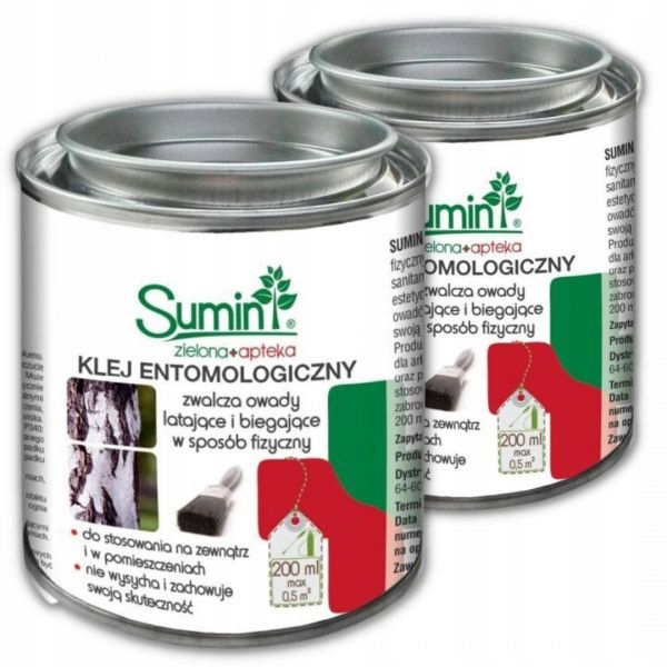 Klej entomologiczny do zwalczania owadów lep do drzew Sumin 400ml (200mlx2)