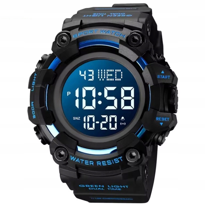 Zegarek męski elektroniczny militarny taktyczny wiele funkcji