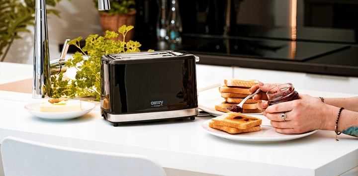 TOSTER OPIEKACZ KANAPEK 6 POZIOMÓW 900W GRZANKI FUNKCJA STOP RUSZT DO BUŁEK