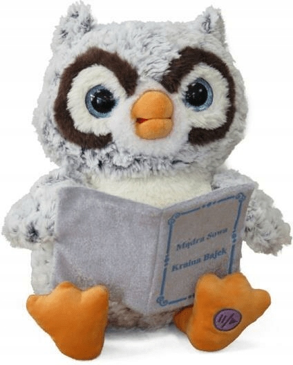 PLUSZOWA SOWA MASKOTKA INTERAKTYWNA MÓWI OPOWIADAJĄCA 3 BAJKI POLSKIE