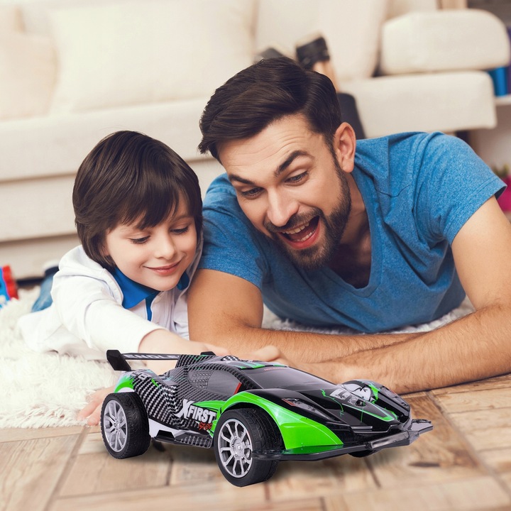 SAMOCHÓD WYŚCIGOWY AUTO ŁADOWARKA ZDALNIE STEROWANY WYSCIGÓWKA USB KASKADER