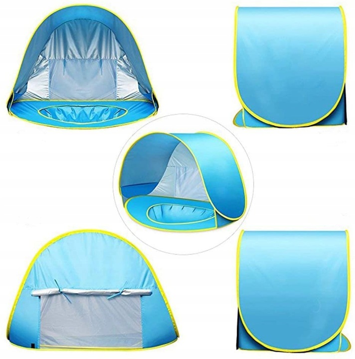 Namiot Plażowy Basen Parawan z Brodzikiem 120cm - Idealny dla dzieci