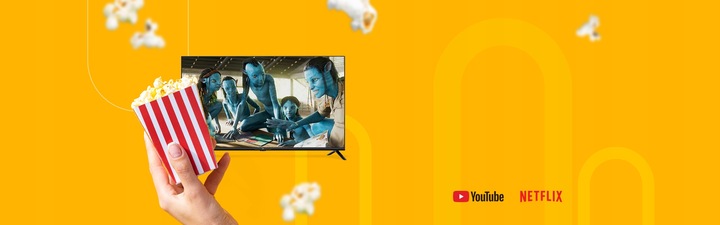 TELEWIZOR UD 24 CALE LED HD SMART GOOGLE TV DVB T T2 C2 HEVC WIFI CZARNY