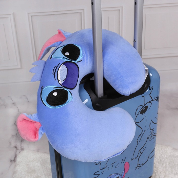 Disney Stitch Poduszka PODRÓŻNA TURYSTYCZNA rogal na szyje DO SAMOLOTU