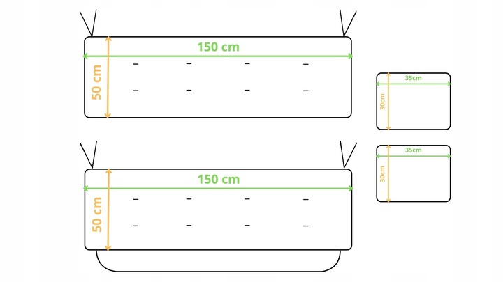 PODUSZKA NA HUŚTAWKĘ 150 CM