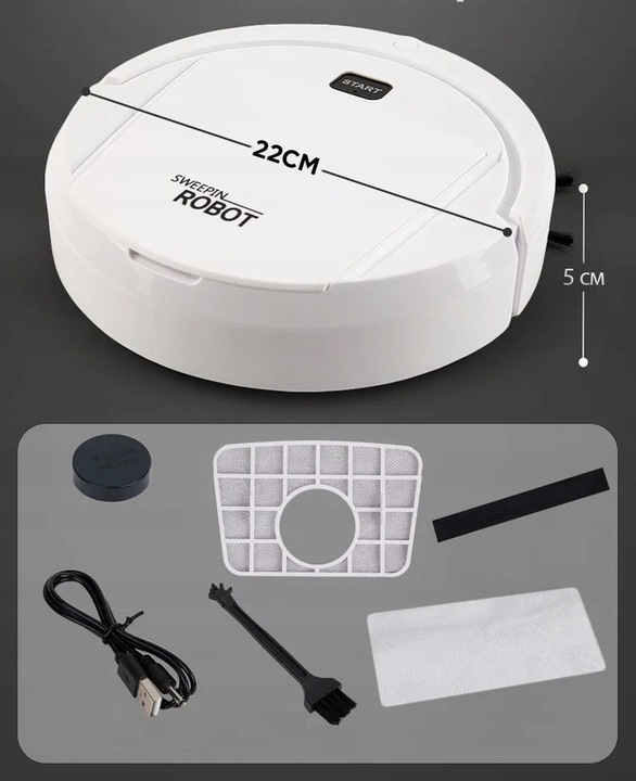 ODKURZACZ DLA DZIECI JEŻDŻĄCY ROBOT SPRZĄTAJĄCY JAK PRAWDZIWY 22CM