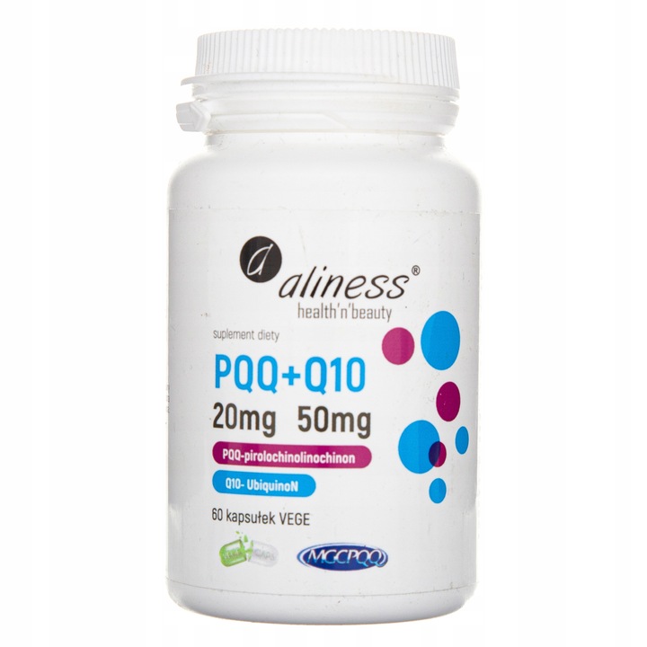 Aliness PQQ MGCPQQ 20 mg koenzym Q10 50 mg 60 kaps