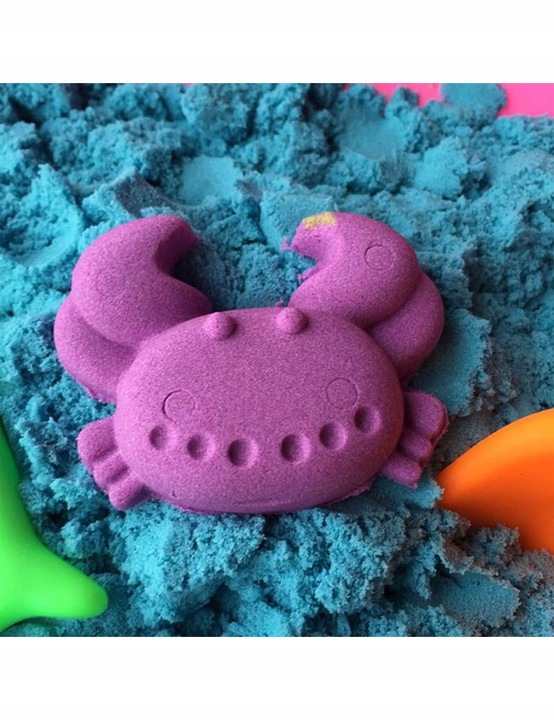 PIASEK KINETYCZNY 2KG BASEN + FOREMKI DUŻY ZESTAW