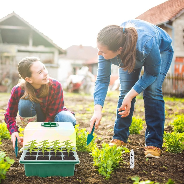 PROPAGATOR ELEKTRYCZNY ZESTAW 5 MINISZKALRNI OŚWIETLENIE LED PANEL WZROSTU