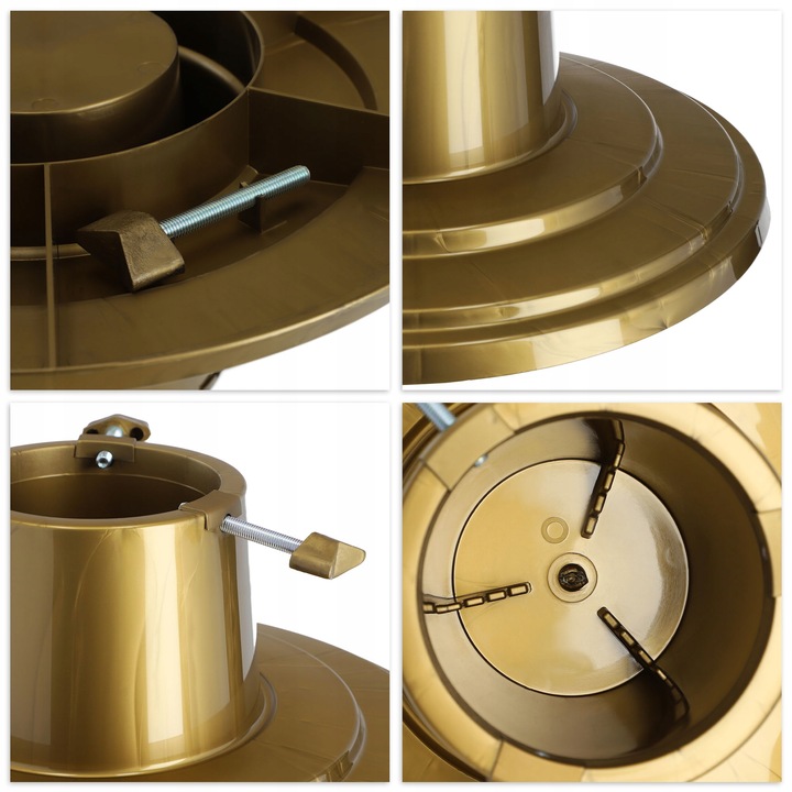 STOJAK POD CHOINKĘ CHOINKOWY PODSTAWKA DRZEWKO 2m POJEMNIK NA WODĘ 1L ZŁOTY