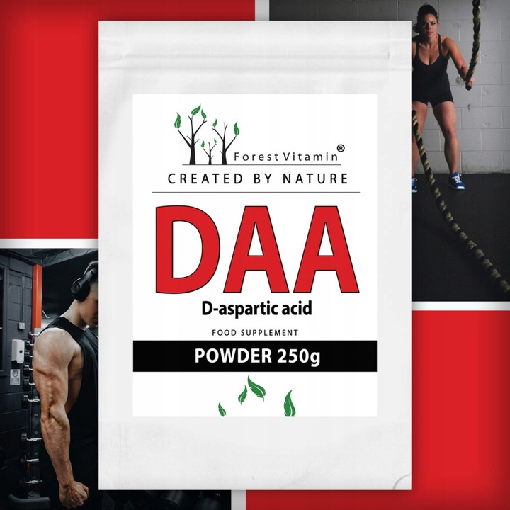D.A.A 250g TRIBULUS TESTOSTERON D-asparaginowy DAA CZYSTY HMB LIBIDO
