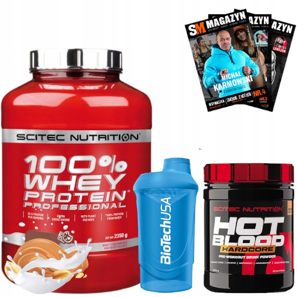 SCITEC 100% WHEY PROTEIN PROFESSIONAL 2350 G WPC ODŻYWKA BIAŁKOWA MASA