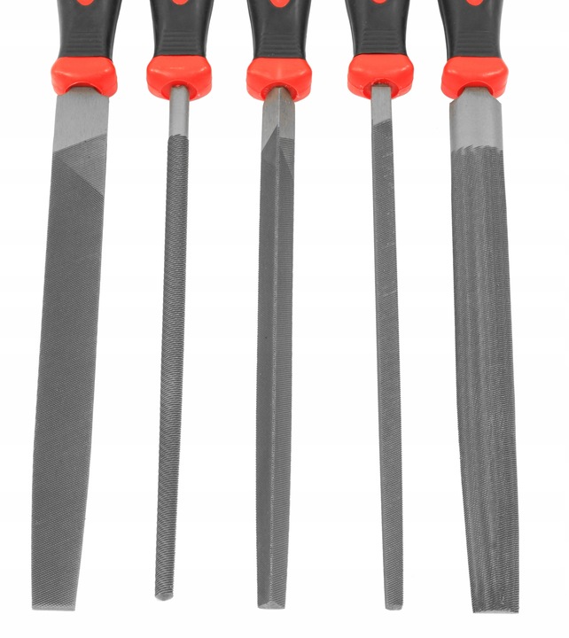 ZESTAW PILNIKÓW PILNIK ŚLUSARSKI ZDZIERAK TARNIK METALU PŁASKI OKRĄGŁY 20cm