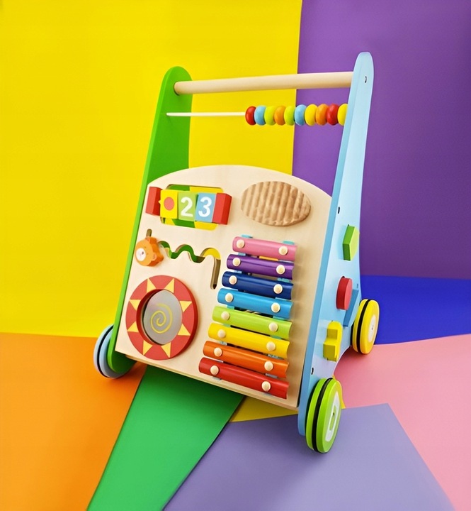 JEZDZIK PCHACZ CHODZIK DREWNIANY SORTER PREZENT NA MIKOŁAJA ROCZEK ZABAWKA