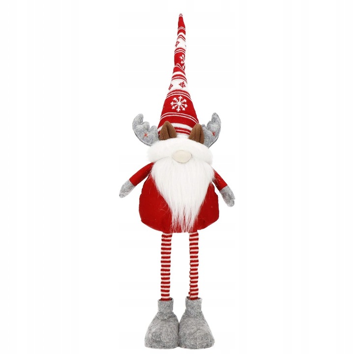 RENIFER KRASNAL ŚWIĄTECZNY TELESKOPOWY duży GNOM wysoki 80cm REGULOWANY