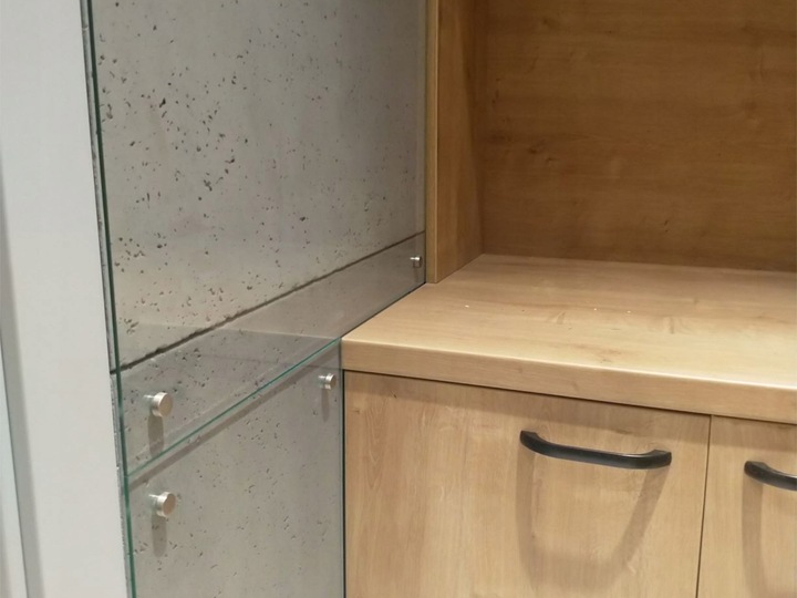 Panel szklany hartowany 50x60 przeźroczysty Fi6