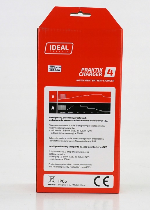 inteligentny przenośny PROSTOWNIK do ładowania IDEAL CHARGER 4 6/12V 2/4A
