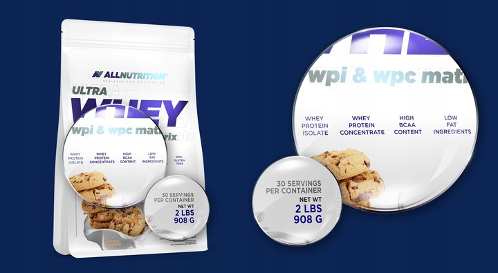 ALLNUTRITION WHEY PROTEIN 908g BIAŁKO WPC SMAK CIASTKO ODŻYWKA BIAŁKOWA