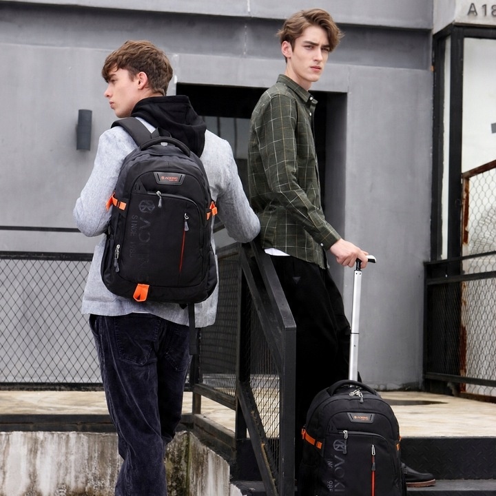 Wszechstronny plecak miejski szkolny 27L czarny AOKING - idealny na codzień