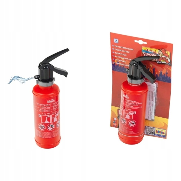 KLEIN ZABAWKOWA GAŚNICA STRAŻACKA Z POMPKĄ NA WODĘ DLA DZIECI +3LAT 500 ml