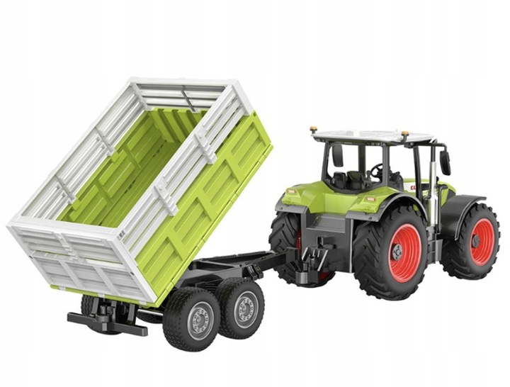TRAKTOR CIĄGNIK Claas Arion 660 Z PRZYCZEPĄ ZDALNIE STEROWANY 1:24 RC
