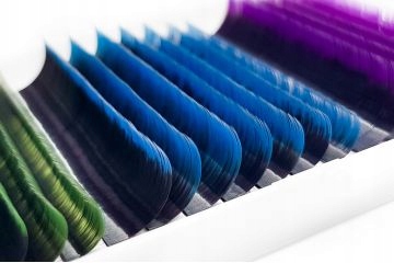 Rzęsy kolorowe do przedłużania OMBRE PLATINUM 0,10 C 8-13