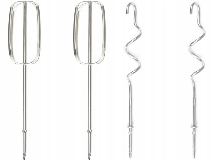 MOCNY Mikser ręczny 5 biegów TURBO MOC 400W INOX SOLIDNY 4 TRZEPACZKI