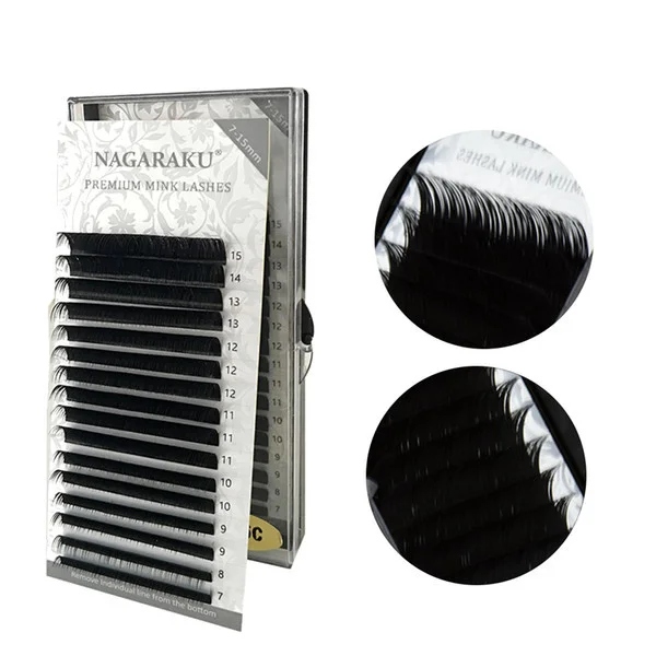 Rzęsy Nagaraku Mix C, 0,12