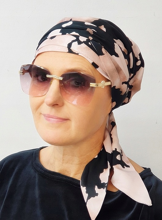 Chustka damska Lara 289 z wiskozy przewiewny turban także po chemioterapii