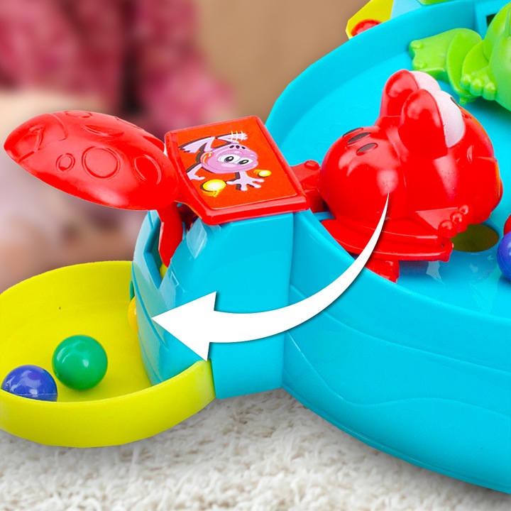 GRA ZRĘCZNOŚCIOWA GŁODNE ŻABKI KARMIENIE GŁODNYCH ŻABEK GRA DLA 2-4 OSÓB