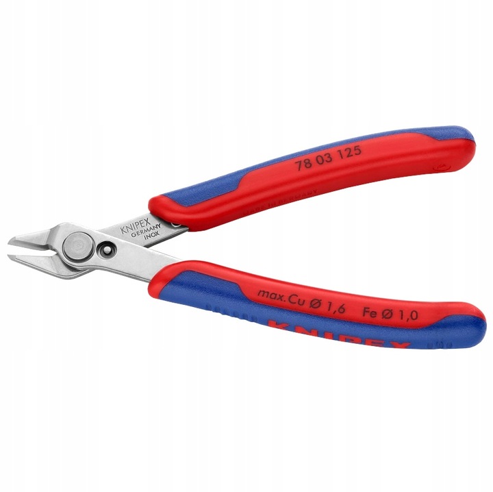 Szczypce Boczne Tnące Precyzyjne Stal 125mm SuperKnips KNIPEX 78 03 125