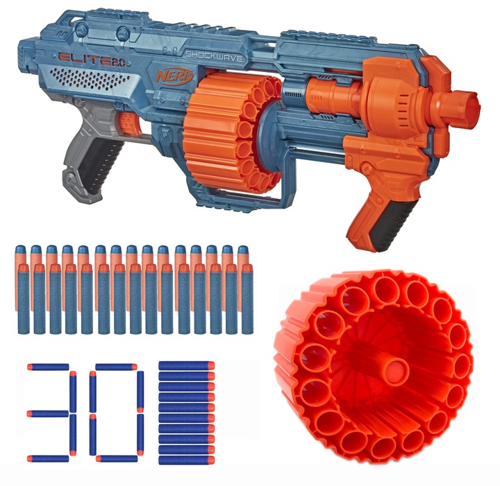 PISTOLET NERF KARABIN ELITE 2.0 KARABIN SHOCKWAVE RD-15 E9527 + 30 STRZAŁEK