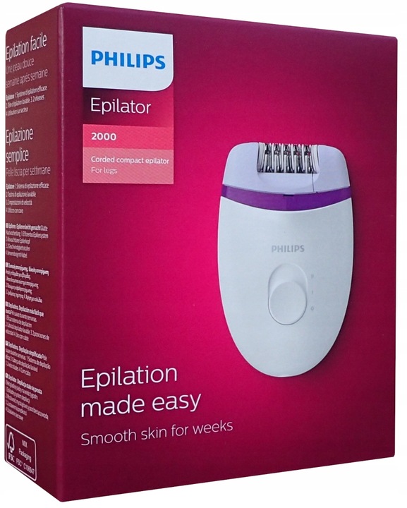 Depilator do Nóg Przewodowy Satinelle Philips BRE225/00 - 2 Prędkości