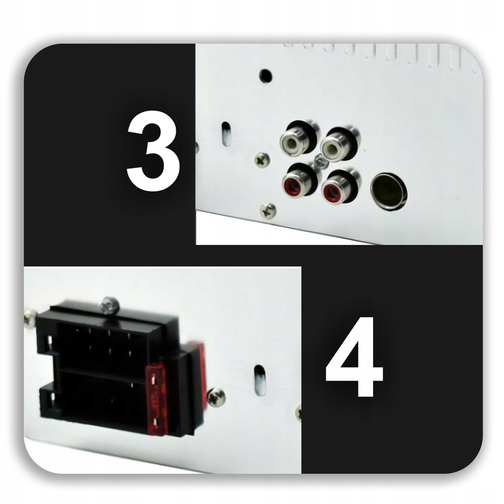 Radio Samochodowe Bluetooth 2-DIN USB SD MP3 RDS LCD AUX Pilot RGB Mikrofon