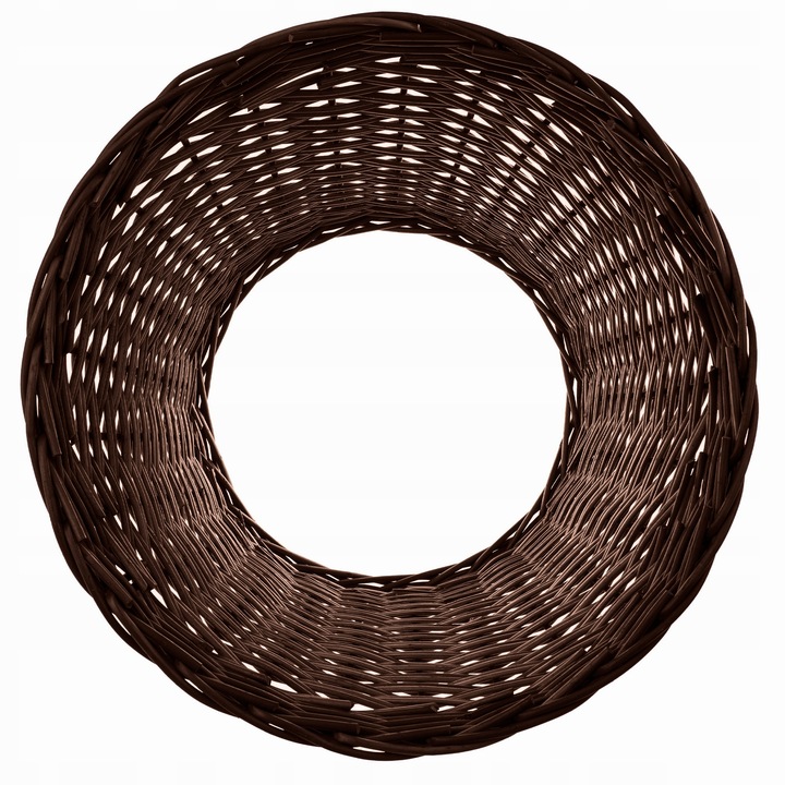 OSŁONA WIKLINOWA NA STOJAK POD CHOINKĘ 45 cm OSŁONKA KOSZ STOJAKA BRĄZOWY