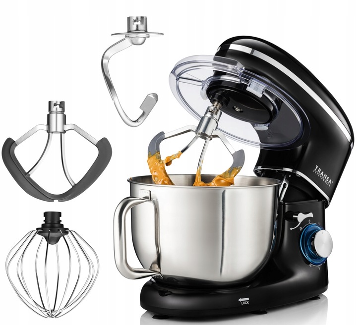 ROBOT KUCHENNY PLANETARNY MIKSER Akcesoria BlackChef DUŻA MOC 2200W 6L