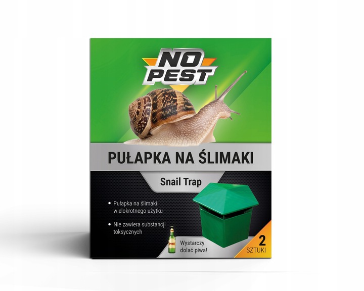 SKUTECZNA PUŁAPKA NA ŚLIMAKI PRZECIW ŚLIMAKOM SNAIL TRAP NO PEST (2 SZT)