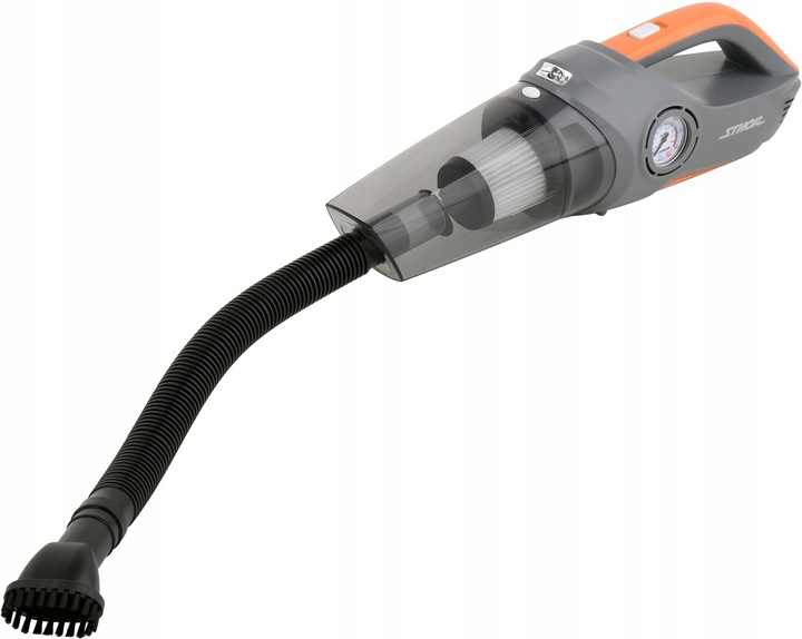 ODKURZACZ SAMOCHODOWY 12V Z KOMPRESOREM BEZWORKOWY 80W STHOR 82953