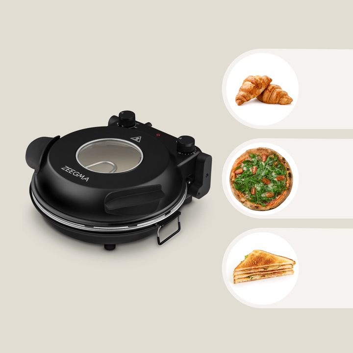 PIEC DO PIZZY 400°C Kamienny Domowy piecyk PIZZA PIECYK 1200W Termostat