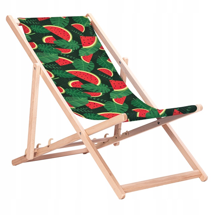 LEŻAK DREWNIANY REKLAMOWY PLAŻOWY BUK CERTYFIKAT KN71