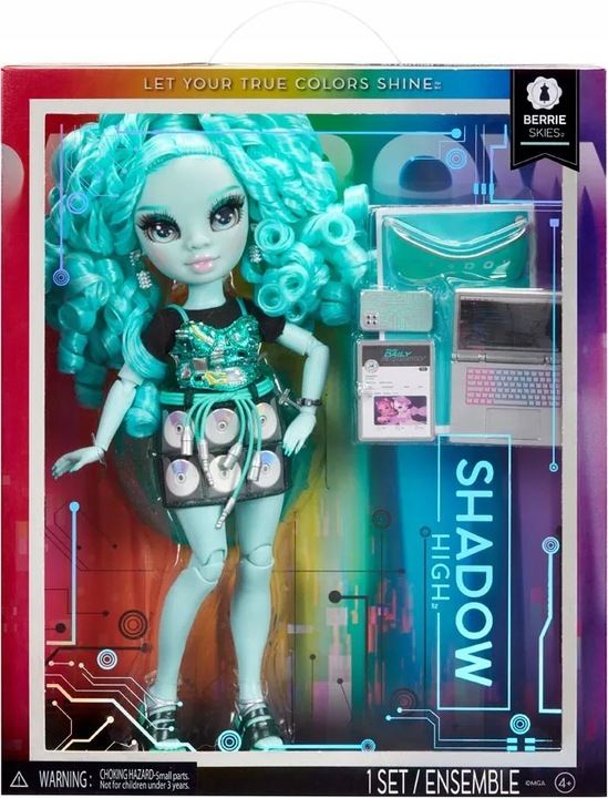 RAINBOW LALKA Shadow High Berrie Skies Green Zestaw Dodatki 592808 + AKCES