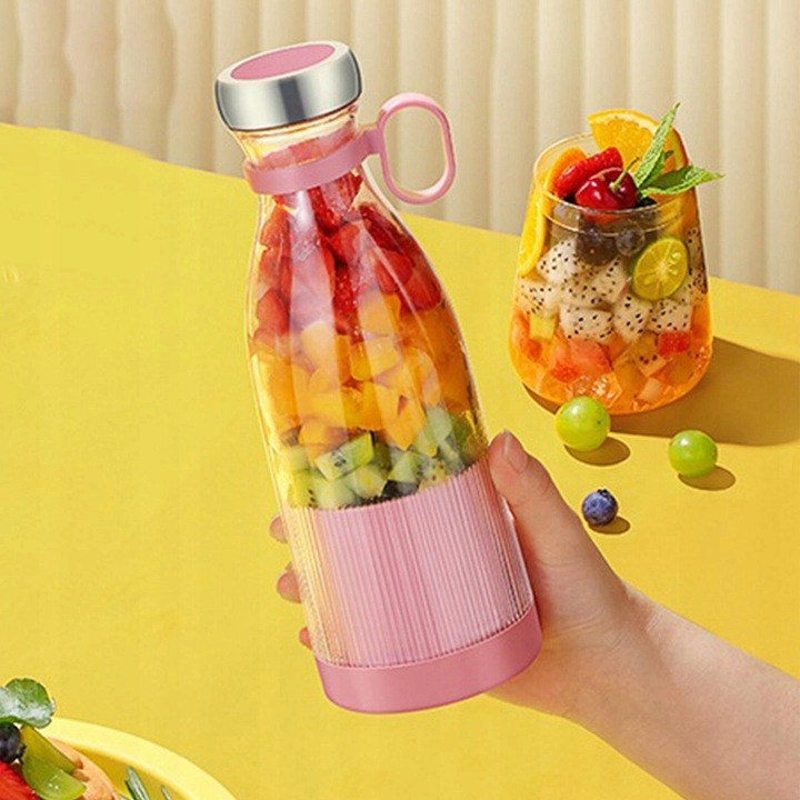 BLENDER PRZENOŚNY MIKSER SHAKER Turystyczny BEZPRZEWODOWY 3 w1 USB Juice