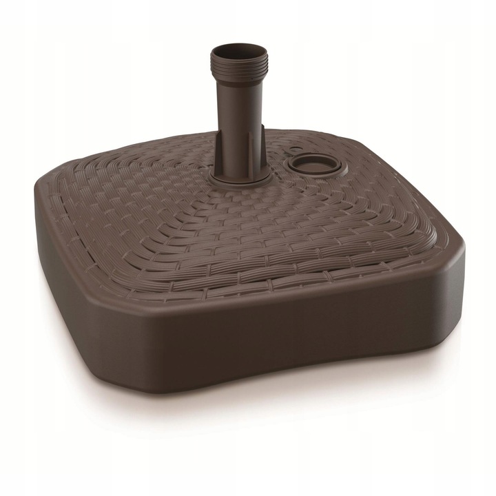 PODSTAWA STOJAK POD PARASOL OGRODOWY RATTAN BRĄZ