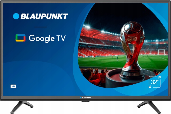 TELEWIZOR BLAUPUNKT 32 CALE LED HD GOOGLE TV DOLBY DIGITAL DVB T T2 HEVC